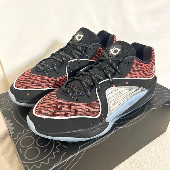 Nike KD 16 Slim Reaper Black/Red size 9.5 WITH OG BOX MEN’S BASKETBALL SHOES - Picture 3 of 9